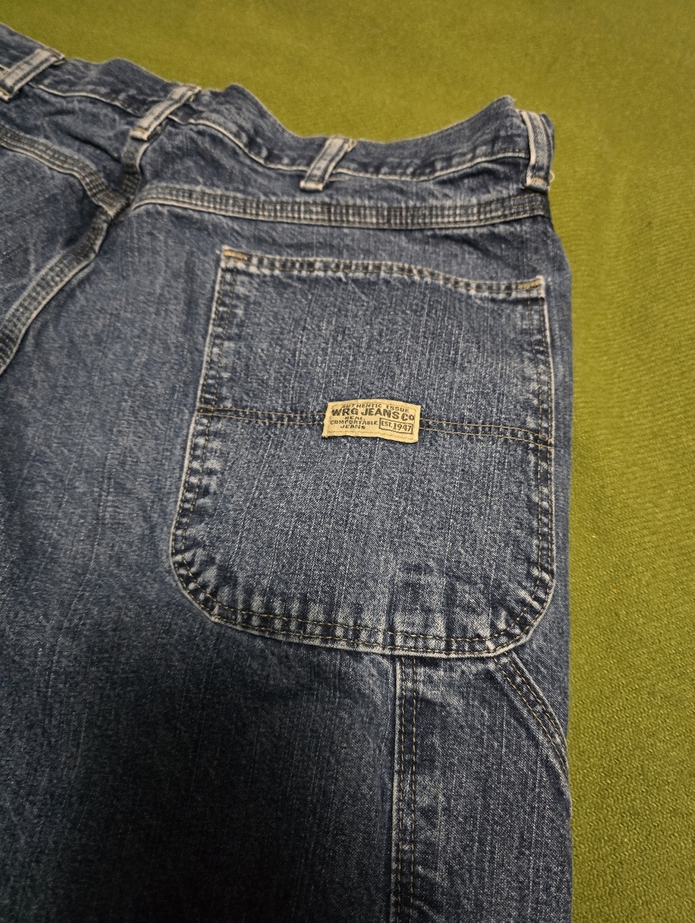 Men's Wrangler Blue Denim Work Jeans